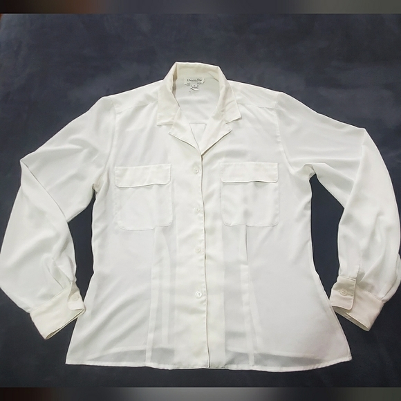 Lot of 2 Men's Button Up Dress Shirt by Christian Dior Chemises